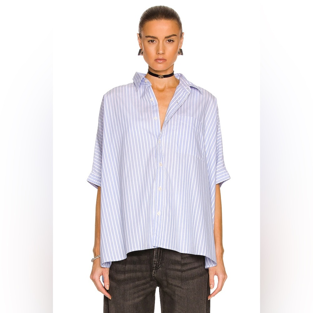 R13 Oversized Boxy Button Up Shirt